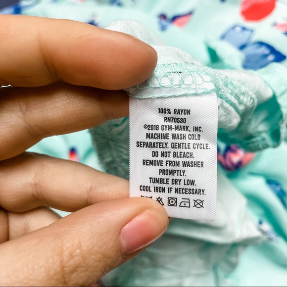 Crazy 8 Turquoise & Orange Butterfly Print Maxi Dress Girls Size 5/6 - Picture 9 of 9